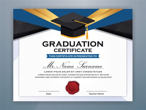 College Graduation Certificate Template - Professional Template Ideas